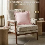 COUNTRY-КАНТРИ клубничный крем Наволочка декоративная 100 Хлопок Luxberry-Люксберри Португалия ЭКО ТЕКСТИЛЬ интернет-магазин