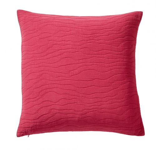 RACINES BOIS DE ROSE (розовый). Подушка декоративная 100% Хлопок-Пике (StoneWashed). Производитель Blanc des Vosges, Франция (страна производства Португалия)