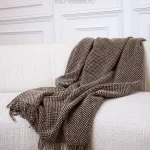GERDA 10-01. Шерстяной плед 140х220. 100 овечья шерсть монгольских ягнят. Litvilas (Литвилас), Литва-Италия. ЭКО ТЕКСТИЛЬ интернет-магазин (4)