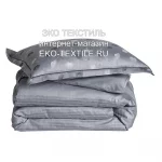 KYOTO GRAPHITE Комплект постельного белья Сатин-Жаккард 100 Хлопок. Blanc des Vosges, Франция. ЭКО ТЕКСТИЛЬ интернет-магазин (2)