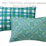 LILLY BLEU Комплект постельного белья 100% Хлопок-Перкаль Blanc des Vosges Франция ЭКО ТЕКСТИЛЬ интернет-магазин (2)