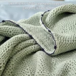 ARTESIA FJORD мятный. Покрывало 100% Хлопок-StoneWashed. Blanc des Vosges Франция-Португалия. ЭКО ТЕКСТИЛЬ интернет-магазин (2)