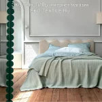 ARTESIA FJORD мятный. Покрывало 100% Хлопок-StoneWashed. Blanc des Vosges Франция-Португалия. ЭКО ТЕКСТИЛЬ интернет-магазин (3)
