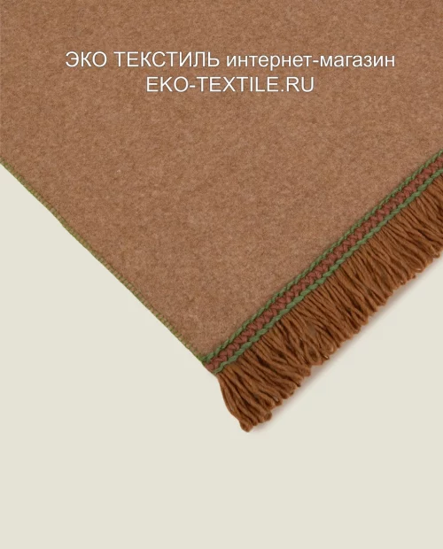 Frati SOFT BAMBOO BISCOTTO с тесьмой Matisse желто-коричневый Плед Бамбук-Полиэстер Frati Home Италия ЭКО ТЕКСТИЛЬ интернет-магазин (1)