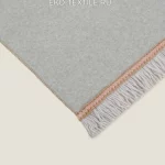 Frati SOFT BAMBOO GRIGIO PERLA с тесьмой Matisse серый с оранжевым Плед Бамбук-Полиэстер Frati Home Италия ЭКО ТЕКСТИЛЬ интернет-магазин (1)