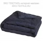 Alcove blue corinthe темно-синий стеганое покрывало 100 Хлопок-Сатин Blanc des Vosges Франция-Португалия ЭКО ТЕКСТИЛЬ интернет-магазин