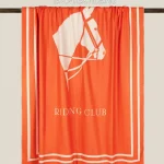 RIDING CLUB оранжевый Плед 150х200 Хлопок-Полиэстер Frati Home Италия ДОМАШНИЙ-ТЕКСТИЛЬ.COM интернет-магазин (1)