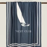 YACHT CLUB синий 150х200 Плед 35% хлопок-65% полиэстер Frati Home Италия ЭКО ТЕКСТИЛЬ интернет-магазин (1)