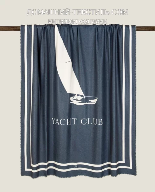 YACHT CLUB синий 150х200 Плед 35% хлопок-65% полиэстер Frati Home Италия ЭКО ТЕКСТИЛЬ интернет-магазин (1)