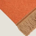 Frati SOFT BAMBOO APRICOT с тесьмой BRIGITTE оранжевый Плед Бамбук-Полиэстер Frati Home Италия ЭКО ТЕКСТИЛЬ интернет магазин (1)