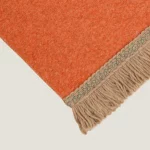 Frati SOFT BAMBOO APRICOT с тесьмой ROUSSEAU оранжевый Плед Бамбук-Полиэстер Frati Home Италия ЭКО ТЕКСТИЛЬ интернет магазин (3)